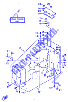 CILINDRO / CARTERES CIGÜEÑAL 1 para Yamaha L130B Left Hand, Electric Starter, Remote Control, Power Trim & Til, Oil injectiont 1997