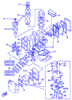 KIT DE REPARACIÓN 1 para Yamaha L130B Left Hand, Electric Starter, Remote Control, Power Trim & Til, Oil injectiont 1997