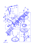 PEDAL DE ARRANQUE para Yamaha 6C 2 Stroke, Manual Starter, Tiller Handle, Manual Tilt 2001