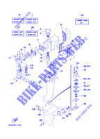 KIT DE REPARACIÓN 1 para Yamaha 6C 2 Stroke, Manual Starter, Tiller Handle, Manual Tilt 1997