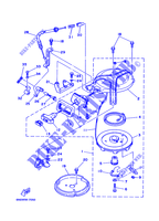 PEDAL DE ARRANQUE para Yamaha 6C 2 Stroke, Manual Starter, Tiller Handle, Manual Tilt 1997