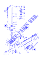 TAPA INFERIOR Y TRANSMISIÓN para Yamaha 6C 2 Stroke, Manual Starter, Tiller Handle, Manual Tilt 1997