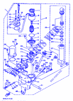 SISTEMA DE INCLINACIÓN para Yamaha 150F 2 Stroke, Electric Starter, Remote Control, Power Trim & Tilt 1996
