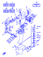 KIT DE REPARACIÓN 1 para Yamaha 6C 2 Stroke, Manual Starter, Tiller Handle, Manual Tilt 1996
