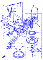 PEDAL DE ARRANQUE para Yamaha 6C 2 Stroke, Manual Starter, Tiller Handle, Manual Tilt 1996