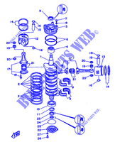 CIGUEÑAL / PISTÓN para Yamaha 200C Electric Start, Power Trim & Tilt, Remote Control, Oil injection 1992