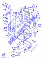 CARENADO INFERIOR para Yamaha 200G 2 Stroke, Electric Starter, Remote Control, Power Trim & Tilt 1997