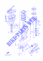 KIT DE REPARACIÓN 2 para Yamaha LF200X Electric Starter, Counter rotation, Tiller & Remote Control, Power Trim & Tilt, Shaft 25