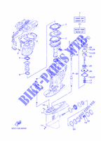KIT DE REPARACIÓN 2 para Yamaha LF200X Counter Rotation, Electric Starter, Remote Control, Power Trim & Tilt, Shaft 25