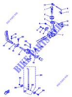 CONTROL DE ACELERADOR para Yamaha 8C 2 Stroke, Manual Starter, Tiller Handle, Manual Tilt 1996