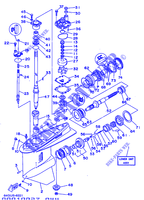 TAPA Y TRANSMISIÓN DE HELICES (L150/L200) para Yamaha L150F Left hand, Electric Start, Remote Control, Power Trim & Tilt 1998