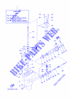 TAPA Y TRANSMISIÓN DE HELICES 1 para Yamaha 9.9F Manual Starter, Tiller Handle, Manual Tilt, Shaft 15