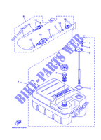 DEPOSITO DE GASOLINA 2 para Yamaha 9.9F Manual Starter, Tiller Handle, Manual Tilt, Pre-Mixing, Shaft 15