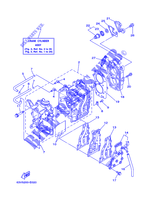 CILINDRO / CARTERES CIGÜEÑAL para Yamaha 9.9F Manual Starter, Tiller Handle, Manual Tilt, Pre-Mixing, Shaft 20
