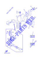 KIT DE REPARACIÓN 1 para Yamaha 9.9F Manual Starter, Tiller Handle, Manual Tilt, Pre-Mixing, Shaft 15