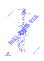 CARTER para Yamaha 9.9F Manual Starter, Tiller Handle, Manual Tilt, Pre-Mixing, Shaft 15