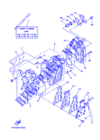 CILINDRO / CARTERES CIGÜEÑAL para Yamaha 9.9F Manual Starter, Tiller Handle, Manual Tilt, Pre-Mixing, Shaft 15