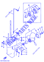 TAPA Y TRANSMISIÓN DE HELICES 2 para Yamaha 9.9F 2 Stroke, Manual Starter, Tiller Handle, Manual Tilt 1997