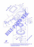 MOTOR ARRANQUE para Yamaha 9.9F Manual Starter, Tiller Handle, Manual Tilt, Pre-Mixing, Shaft 20