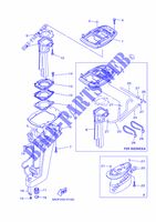 CARTER para Yamaha E15D Manual Starter, Tiller Handle, Manual Tilt, Pre-Mixing, Shaft 20
