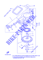 MOTOR ARRANQUE para Yamaha 15F Manual Starter, Tiller Handle, Manual Tilt, Shaft 15