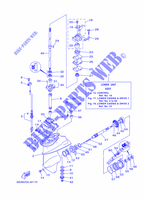TAPA Y TRANSMISIÓN DE HELICES 1 para Yamaha E15D ENDURO, Manual Starter, Tiller Handle, Manual Tilt, Shaft 20