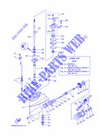 TAPA Y TRANSMISIÓN DE HELICES 1 para Yamaha E15D ENDURO, Manual Starter, Tiller Handle, Manual Tilt, Pre-Mixing, Shaft 20
