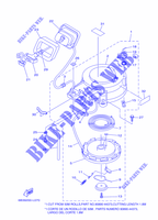 MOTOR ARRANQUE para Yamaha E15D Enduro, Manual Starter, Tiller Handle, Manual Tilt, Pre-mixing, Shaft 15