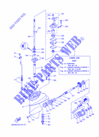 TAPA Y TRANSMISIÓN DE HELICES 1 para Yamaha E15D Enduro, Manual Starter, Tiller Handle, Manual Tilt, Pre-mixing, Shaft 15