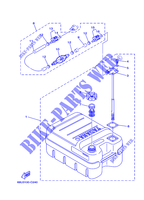 DEPOSITO DE GASOLINA para Yamaha E15D Enduro, Manual Starter, Tiller Handle, Manual Trim & Tilt, Pre-Mixing, Shaft 15