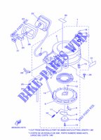 MOTOR ARRANQUE para Yamaha E15D Enduro, Manual Starter, Tiller Handle, Manual Tilt, Pre-Mixing, Shaft 20