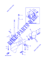 TAPA Y TRANSMISIÓN DE HELICES 2 para Yamaha E15D Enduro, Manual Starter, Tiller Handle, Manual Tilt, Pre-Mixing, Shaft 15
