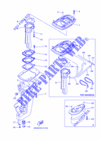 CARTER para Yamaha E15D Enduro, Manual Starter, Tiller Handle, Manual Tilt, Pre-Mixing, Shaft 20