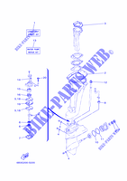 KIT DE REPARACIÓN 2 para Yamaha EK15D Manual Starter, Tiller Handle, Manual Tilt, Pre-Mixing, Shaft 20