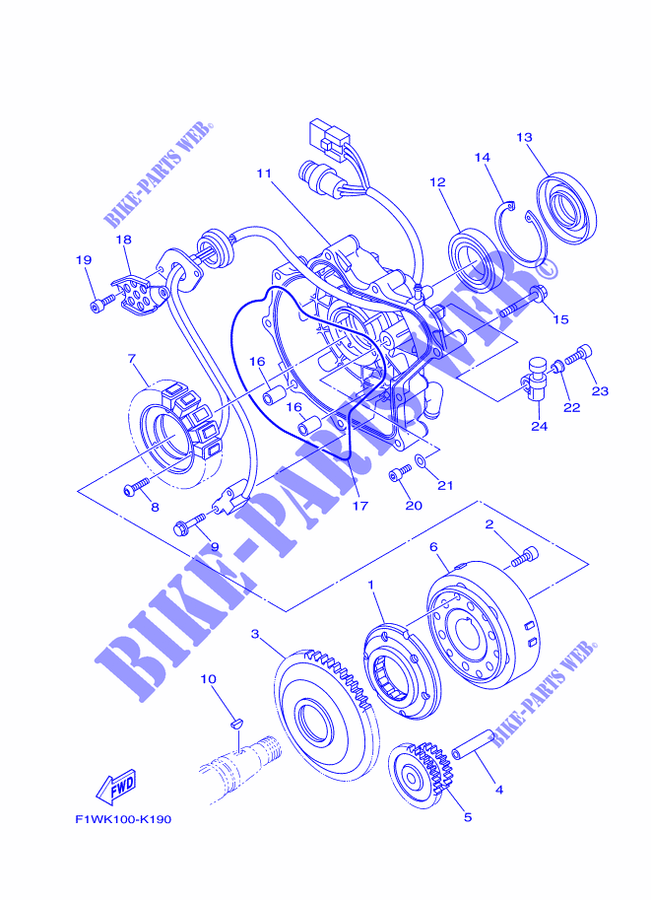 GENERADOR para Yamaha GX1800A-R 2016