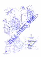 CILINDRO / CARTERES CIGÜEÑAL 2 para Yamaha F15C Manual Starter, Tiller Handle, Manual Tilt, Shaft 20