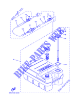 DEPOSITO DE GASOLINA 2 para Yamaha F15C Electric Starter, Remote Control, Manual Tilt, Shaft 20
