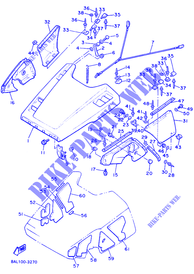 CARROCERÍA DELANTERO para Yamaha Phazer II ST_LT 1993