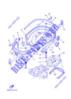 TAPA INFERIOR para Yamaha F2.5A 4 Stroke, Manual Starter, Tiller Handle, Manual Tilt 2007