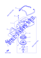 MOTOR ARRANQUE para Yamaha F2.5A 4 Stroke, Manual Starter, Tiller Handle, Manual Tilt 2007