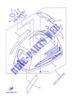 TAPAS SUPERIOR para Yamaha F2.5M Manual Starter, Tiller Handle, Manual Tilt, Shaft 15