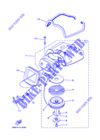 MOTOR ARRANQUE para Yamaha F2.5A 4 Stroke, Manual Starter, Tiller Handle, Manual Tilt 2006