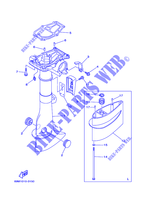 CARTER para Yamaha F2.5M Manual Start, Manual Tilt, Tiller Control, Shaft 15