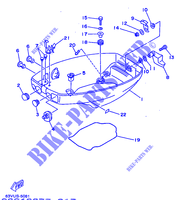 TAPA INFERIOR para Yamaha 15F 2 Stroke, Manual Starter, Tiller Handle, Manual Tilt 1997