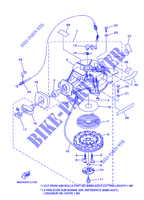 MOTOR ARRANQUE para Yamaha F4A Manual Starter, Tiller Handle, Manual Tilt, Shaft 15