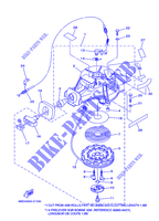 MOTOR ARRANQUE para Yamaha F4M Manual Start, Manual Tilt, Tiller Handle, Shaft 15