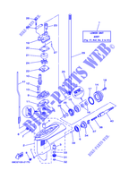 TAPA Y TRANSMISIÓN DE HELICES 1 para Yamaha F4A 4 Stroke, Manual Starter, Tiller Handle, Manual Tilt 2002