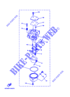 CARBURADOR para Yamaha F4A 4 Stroke, Manual Starter, Tiller Handle, Manual Tilt 2001