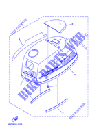 TAPAS SUPERIOR para Yamaha F4A 4 Stroke, Manual Starter, Tiller Handle, Manual Tilt 2001