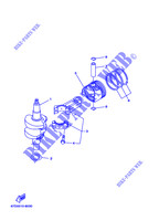 CIGUEÑAL / PISTÓN para Yamaha F4A 4 Stroke, Manual Starter, Tiller Handle, Manual Tilt 2001